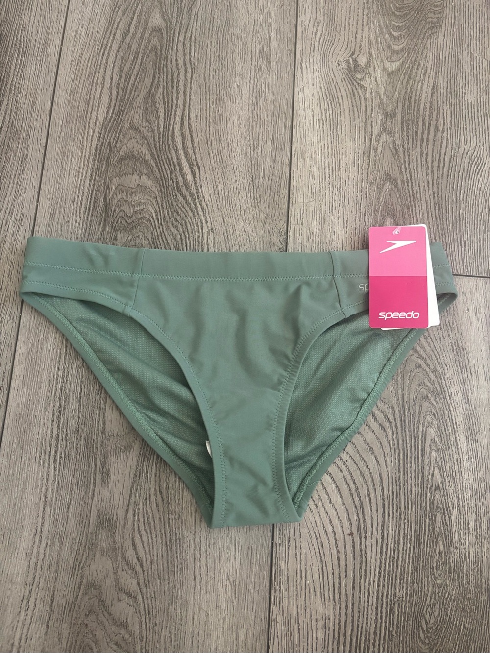Speedo Women's Sage Green Bikini Brief